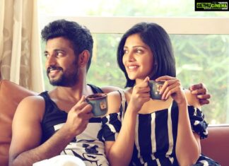 Milana Nagaraj Instagram - #LoveMocktail💙 Shoot in progress.... @darling_krishnaa PC:@sricrazymindzz
