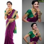 Milana Nagaraj Instagram - This is how happy I feel when I get to flaunt South indian look!! #Shootlife #BeingSouthIndianGirl💜