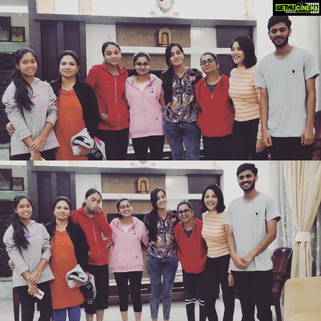 Milana Nagaraj Instagram - Welcoming #2019 with my faves❤ @mahanth26 @hrishik_gowda @_bhoomikrishna U guys are missed🙂 Happy new year to all of u😃