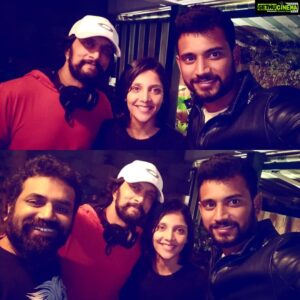 Milana Nagaraj Instagram - Sudeep Sir would be releasing our first look poster of #LoveMocktail soon...💙 #LastNight #SuperFunConversations with @kichchasudeepa ❤ @darling_krishnaa @sricrazymindzz @abhi_lash_abii