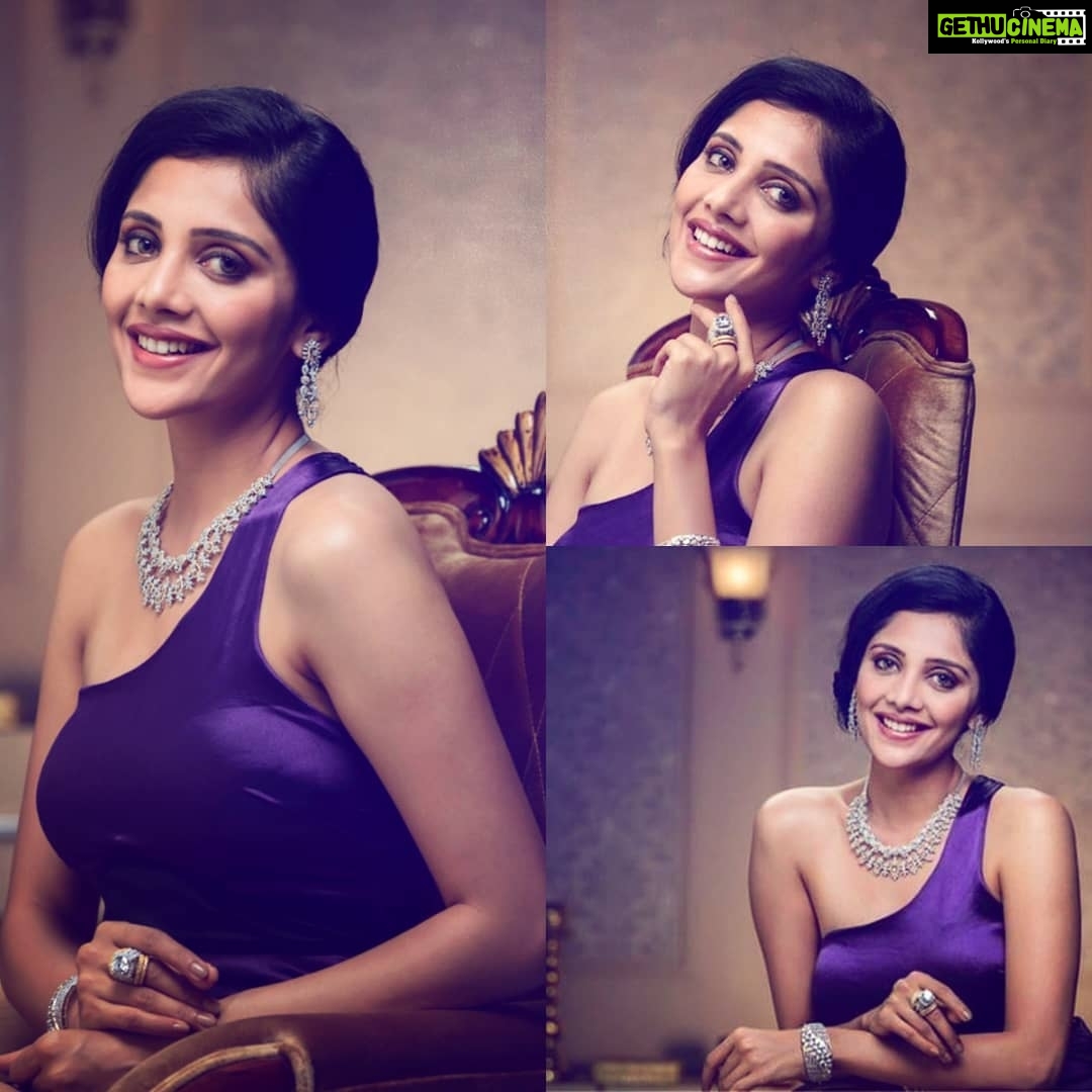 Milana Nagaraj Instagram - 💜💜💜 Stylist:@mithisharma MUA:@@apoorvatayal Diamonds:@bhagwatidiamonds