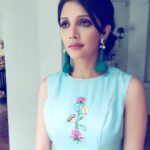 Milana Nagaraj Instagram - ColorBlue... It's a Feeling💙 Outfit: @priyal_bhardwaj Styling: @vaishaliashik MUA: @sabrina_suhail And much love to @kruthigwd 😘 Taj West End, Bengaluru