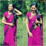 Milana Nagaraj Instagram - When in Kerala....💚 #Shoot #Saree #Candids...