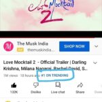 Milana Nagaraj Instagram – #TRENDING NO 1❤
Thank you all for so much love❤
LoveMocktail2 #Feb11 #milananagaraj #DarlingKrishna