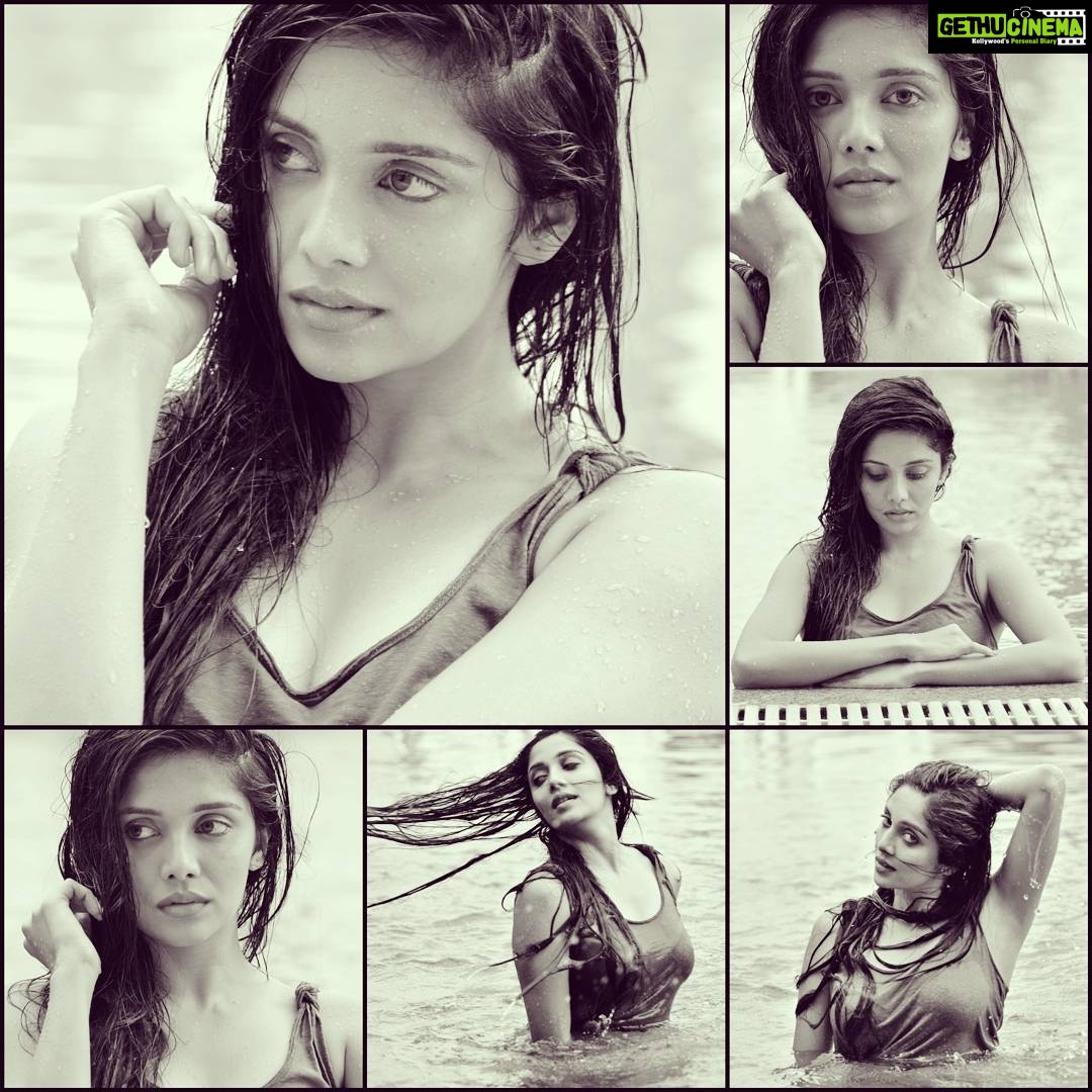 Milana Nagaraj Instagram - #WetLook #Insidethepool #LoveforWater❤