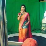 Milana Nagaraj Instagram - #Superfunshoot!😜 N this idea of jumping on trampoline wearing a bridal silk saree.. !#KalyanSilks!😍
