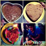 Milana Nagaraj Instagram - #FirstEverCakeBaked #BrothersBday #MultipleChefs #TastedYummy❤❤ Happy birthday to the loveliest brother #Mahanth... Loads of luck and love😘