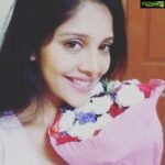 Milana Nagaraj Instagram – Love for flowers….😍 Thanku B… Makes my day…. But it’s anyway a rare surprise for me😋