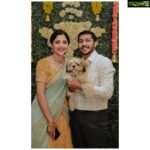 Milana Nagaraj Instagram - Wishing the best and happiest life ahead to my brother @mahanth26 🤗🤗 Wearing @lotuslabel.bengaluru #brotherswedding #siblinglove