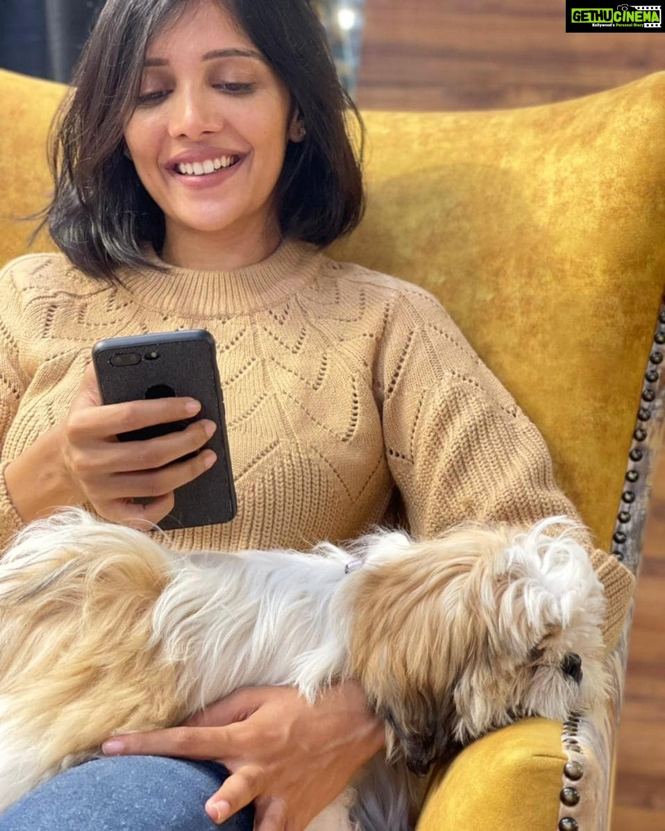 Milana Nagaraj Instagram - How my days look like these days with this lil munchkin 🤍 PC : @tejukranthi #shihtzupuppy #shihtzulovers