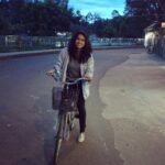 Misha Ghoshal Instagram - Cycling in Kodai 😁 #happiness