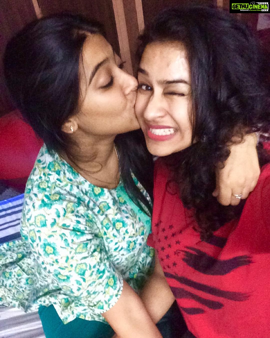 Misha Ghoshal Instagram - #bff#love#longlasting#newlipstick 😁😂😍