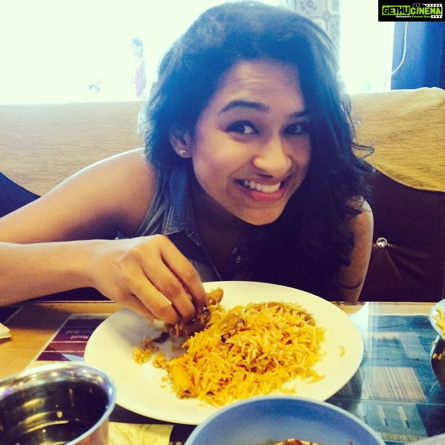 Misha Ghoshal Instagram - Biryaniiiiii 😍 #alltimefavourite 😋