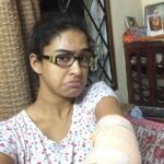 Misha Ghoshal Instagram – Hurt my elbow 😒