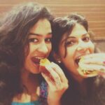 Misha Ghoshal Instagram – Masti time with @manishaashree 😁😋