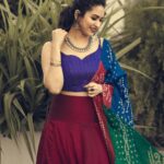 Misha Ghoshal Instagram - When colours start talking 💫 Shot for @labelmana Photography @infinity_skylight Jewelery @manjushaa_jewelry Makeup @themystiquekohl Design & Styling @mey.pandian Assisted by @niki_dili @akshayaa.ven Location @tattva_thestudio
