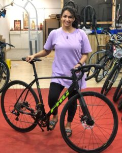 Misha Ghoshal Instagram - Cycling has always been close to my heart since my childhood nd @annanagarcycles made me travel through all those nostalgia ❤️ had a lovely experience there 😊 all u cycle lovers should deff check this place out and visit their page for any further queries 👍🏼
Btw though i likes this a lot, this is not the cycle i bought…stay tuned to see the cycle i bought for myself 🥰 
#nostalgia #new #cycle #bicycle #collaboration #promotion