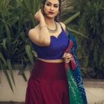 Misha Ghoshal Instagram - When colours start talking 💫 Shot for @labelmana Photography @infinity_skylight Jewelery @manjushaa_jewelry Makeup @themystiquekohl Design & Styling @mey.pandian Assisted by @niki_dili @akshayaa.ven Location @tattva_thestudio