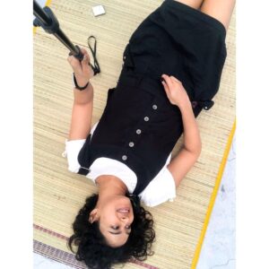 Misha Ghoshal Instagram - When all u need is a new passion 😁 #mottamaadi #love #liveyourbestlife