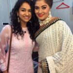 Misha Ghoshal Instagram – With 1 of the most sweetest and humble actress 😇❤️ @sudhaachandran love u mam 😘