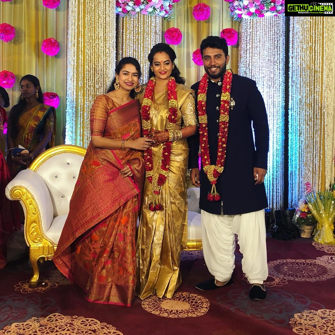 Misha Ghoshal Instagram - May u have a super duper Happy Married life ahead ❤️ very happy for u guys @itssujavarunee @shivaji_dev 😁 lots of love to both