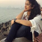 Misha Ghoshal Instagram - Places like these ❤️ Marine Drive Mumbai
