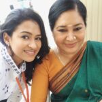 Misha Ghoshal Instagram - With Kovai Sarala mam 😁
