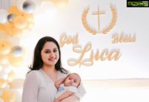 Miya George Instagram - Baptism series starts here😜👼❤️ @ashphilipo Pic credit: @annacreations_pala