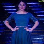 Miya George Instagram - We the SURYAJODI NO 1 team are really excited about today’s episode. Don’t miss this fun & entertaining episode of Suryajodi No 1 in Surya Tv at 9 pm Costume courtesy: @labelmdesigners Makeup nd hair : Sudha sudhakar Pic courtesy: Dany