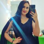 Miya George Instagram - Little Black dress 🖤 #Bazinga #zeekeralam #fashionforward #littleblackdress 👗 @labelmdesigners Makeup @sajithandsujith