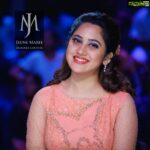 Miya George Instagram - Peach 🦋 Costume courtesy: @jeunemaree Makeup: sudhakar Pic courtesy: Umesh 3Leaf
