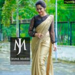 Miya George Instagram - Again in Saree🤷‍♀️ Costume courtesy @jeunemaree Pic courtesy: @umeshpnair