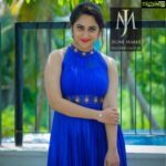 Miya George Instagram - Don’t know whether blue is the warmest colour or not but I wish to believe so 🤪 Catch me in D5 junior tonight’s episode at 8 pm in Mazhavil manorama. Costume courtesy: @jeunemaree Makeup : sudhakar Pic courtesy: Umesh 3Leaf