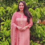 Miya George Instagram - Always a pastel lover 💫 👗 Salwar material from @amyraonline