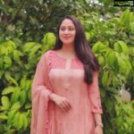 Miya George Instagram - Always a pastel lover 💫 👗 Salwar material from @amyraonline
