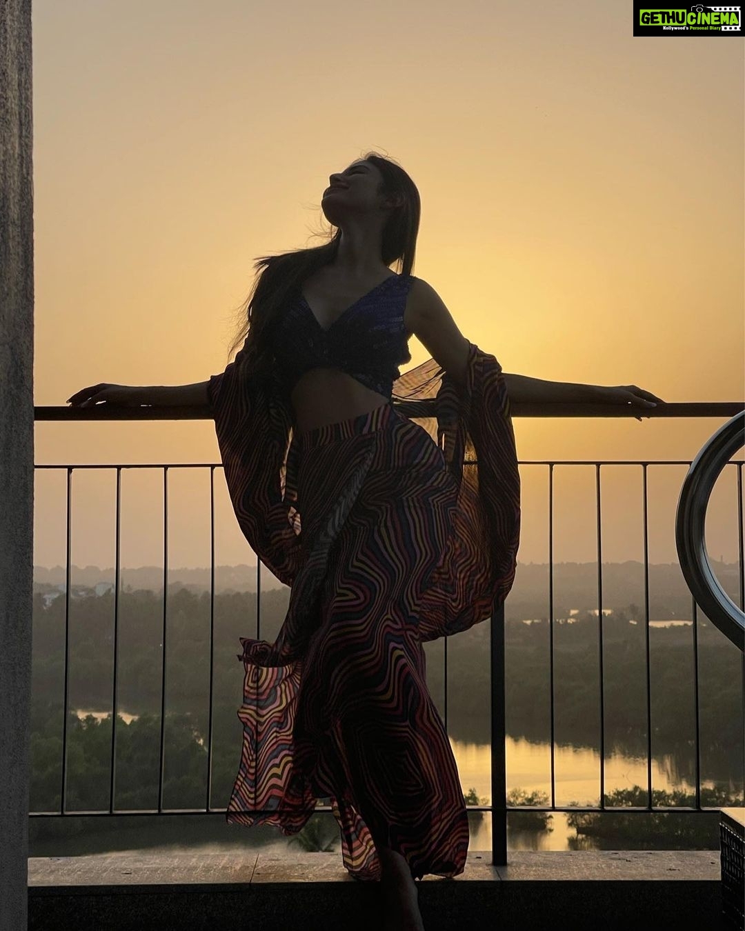 Mouni Roy Instagram - There was no reason for her to be dancing in the sunset , except that it was an exceptionally beautiful evening….