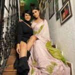 Mouni Roy Instagram - My friends are one of my life's greatest treasures. Friends, that are loyal are always there to make you laugh when you are down, they are not afraid to help you avoid mistakes and they look out for your best interest. I love my friends ❤️ This one was hard to find, but it ll last a lifetime.. my dearest M thank you so so much for inviting us all to your home, make us laugh, cry, eat, make merry & dance the night away… you go beyond to make everything perfect…loved every sec of every minute.. WUVV YOU SILLY 🔱♥️🧿 @mandirabedi