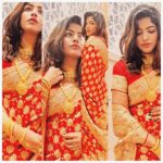 Naina Sarwar Instagram - The Dramatic look🥰 #ootd #Goddygirl #bridalmakeover #BloodRed #Deckedup #weddinglook #familywedding #royalness_overloaded #BeingIndian #indianweddings