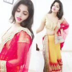 Naina Sarwar Instagram - #ootd #receptiondress #indianavatar #weddinglook #yellowmyfavorite #weddingbells @aryamahesh #director #movieKolara #hitched #bestwishes #instaclick #instapost