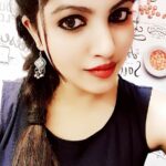 Naina Sarwar Instagram - #redlips #darkeyes #jhumkies #plattedhair n dats it ur done👍🏻