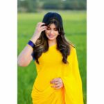 Naina Sarwar Instagram - Telugu debut❣️ . . . #shoot #stills #songshoot #telugu #lastschedules #hyderabad #south #southindian #yellowlover #girlnextdoor #happiness #sareelove #detailsoontocome Hyderabad