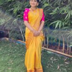 Nakshathra Nagesh Instagram - Saree @elegant_fashion_way Earrings @house_ofjhumkas Necklace @vrushti.official #beingsaraswathy #tamizhumsaraswathiyum