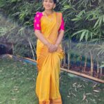 Nakshathra Nagesh Instagram – Saree @elegant_fashion_way 
Earrings @house_ofjhumkas 
Necklace @vrushti.official 
#beingsaraswathy #tamizhumsaraswathiyum