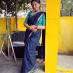 Nakshathra Nagesh Instagram – Another super pretty, easy to drape and elegant saree from @aatwos #beingsaraswathy #tamilumsaraswathiyum