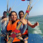 Nakshathra Nagesh Instagram – #parasailing with the husband 🥳🧿