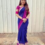 Nakshathra Nagesh Instagram - Back to #beingsaraswathy wearing @aatwos ❤️ #tamizhumsaraswathiyum