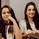 Namitha Pramod Instagram - Do we look alike or different? @aki_tha_ Picture taken just before wolfing down a Lasagne 😩 #sistersister