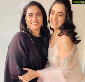 Namitha Pramod Instagram - Mother’s Day wishes to my skating champion,multitasker,my chatty pie,everyone’s sweetheart,my charismatic healer and my hard-nosed home tutor who taught me multiplication tables effortlessly .Thanks for being the essence of our family.You are truly our bundle of happiness! ♥️

 #acupofnami  #mommy #happiness 
#Mamamumma#photooftheday #fashionista
#ageinginreverse