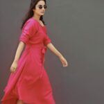 Namitha Pramod Instagram - Blessed mess with pop pink 💘 Photography: @avinashchoochiphotography Wearing: @lass_designs_ Styled by : @rashmimuraleedharan MUA : @amal_ajithkumar