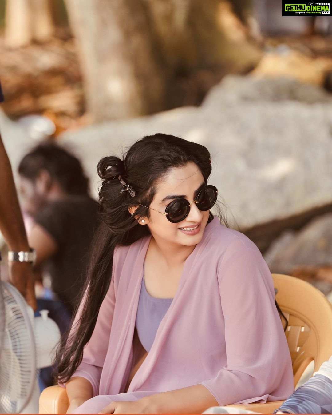Namitha Pramod Instagram - Shoot in progress with glee on my face ☺️ A Ranjith Cinema ♥️ Captured by : @sreeraj_capture